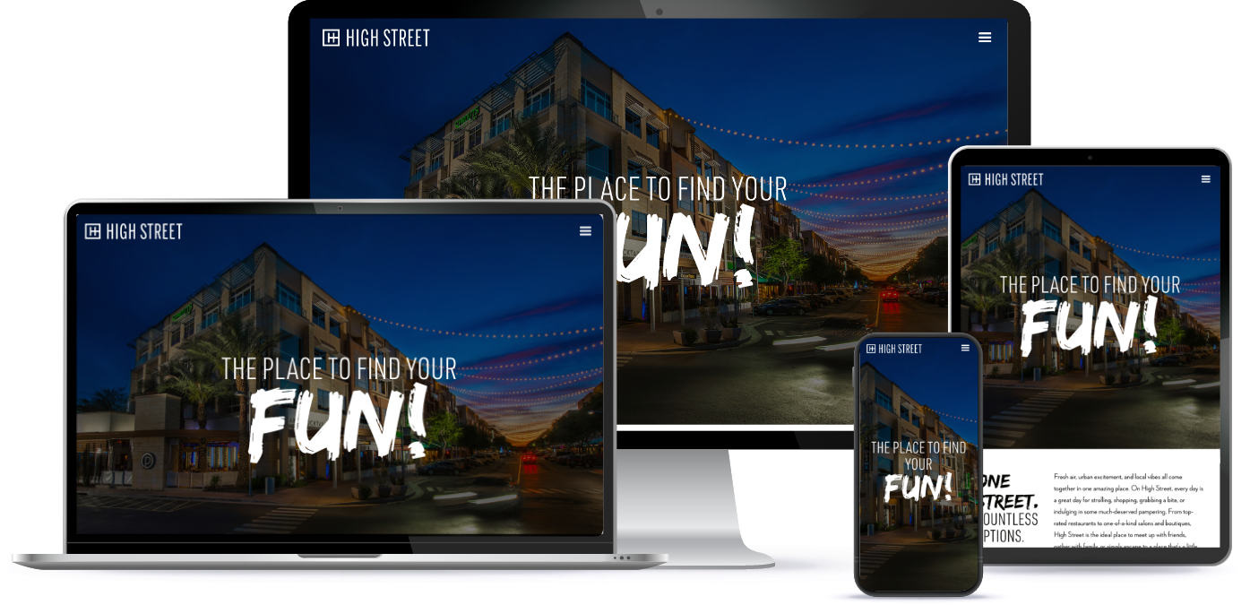 High Street responsive websites